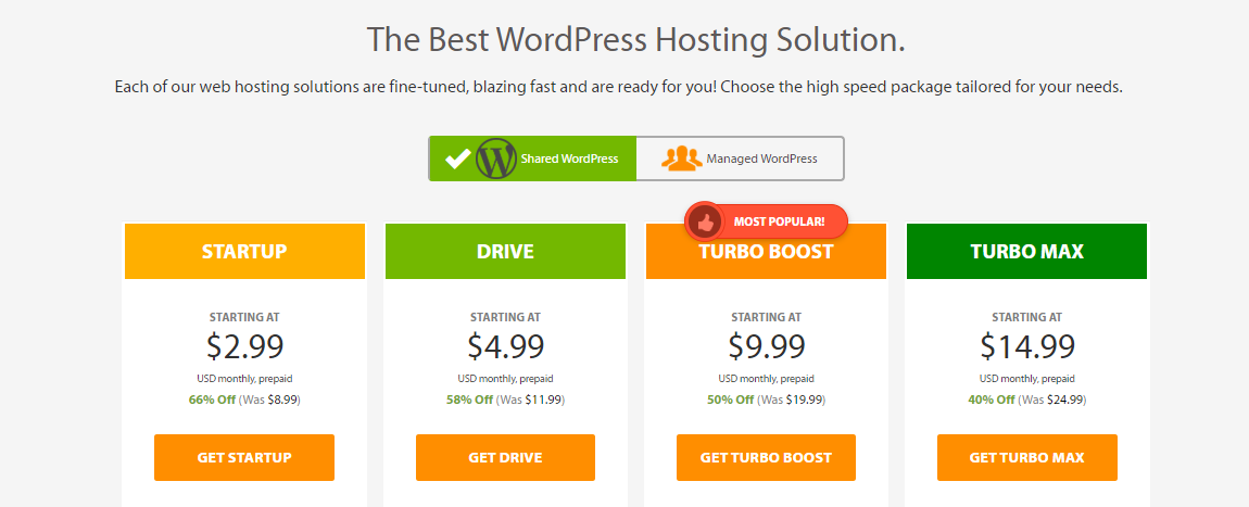 Cheap WordPress Hosting - A2 Hosting